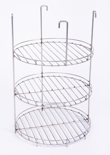 Решетка Д23 3-х ярусная с бортиком под сковородку ОПТ фото 1