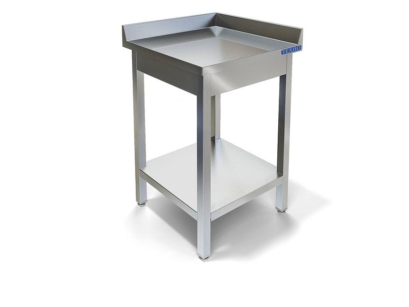 Стол угловой разделочный, каркас труба, полка сплошная СПП-233/808У (800x800x850 мм) фото 1