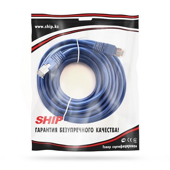 Патч Корд  SHIP  S4025BL1000-P  Cat.5e  FTP  RJ-45  10 м  Синий  Экранированный  Пол. пакет фото 2