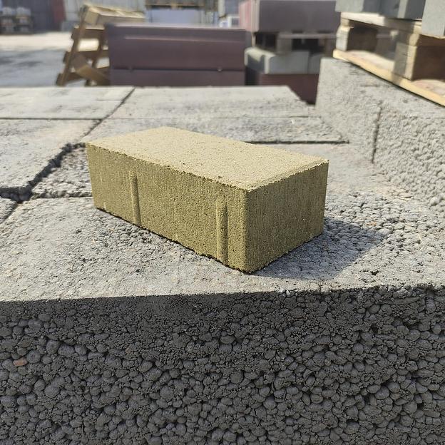 Тротуарная плитка «Кирпичик» 200х100х80 Цветной фото 1