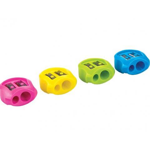 Точилка пластиковая с 2 лезвиями, ассорти, Centrum фото 1