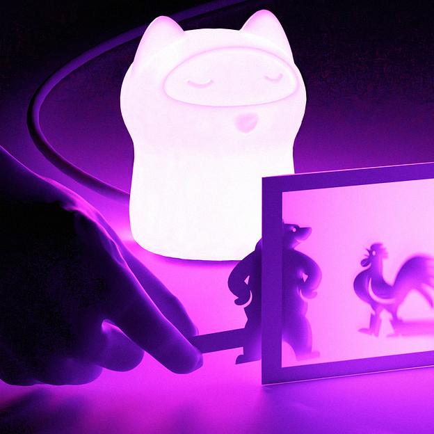 Умный светильник Sber Кошка настол. белый (SBDV-00125) фото 8
