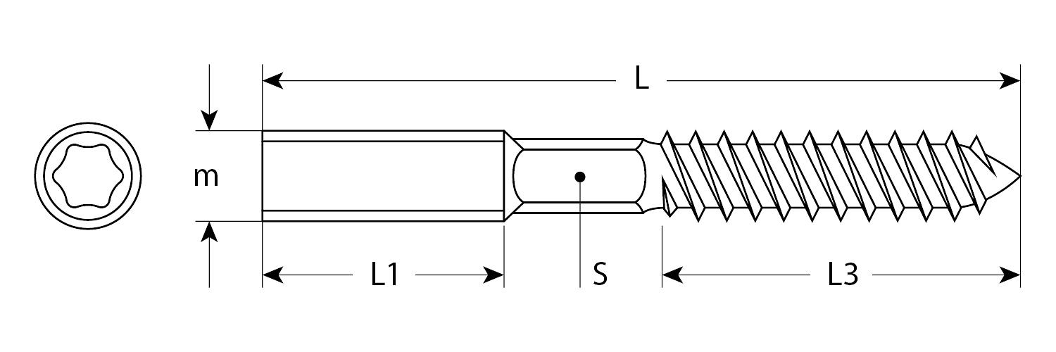 ЗУБР М10 x 120 мм, 450 шт, сантехническая шпилька (37870-10-120-450) фото 2
