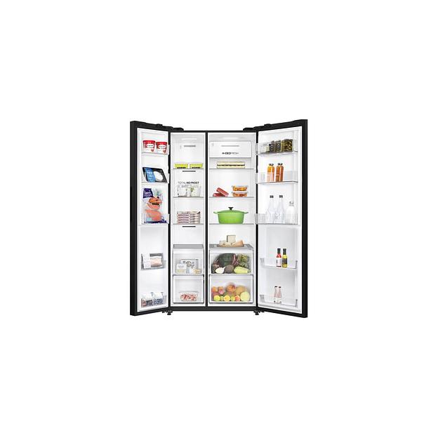 Холодильник двухкамерный HAIER HRF-600DB7RU Side by Side, инверторный черный фото 1