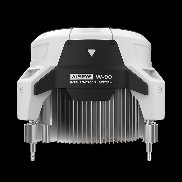 Кулер для процессора Alseye Warriors W90, 1х92мм, 900~3000rpm, 4-pin, Al+Cu, белый/ARGB, 52.5CFM, 28.3дБ, TDP 90Вт, LCD-дисплей, INTEL 1700/1200/115x, AMD не поддерживается (W90W) фото 5