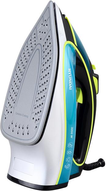 Утюг Hyundai H-SI01450 3000Вт голубой/желтый фото 8