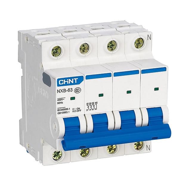 Автоматический выключатель CHINT NXB-63 4P 50A C 6kA фото 1