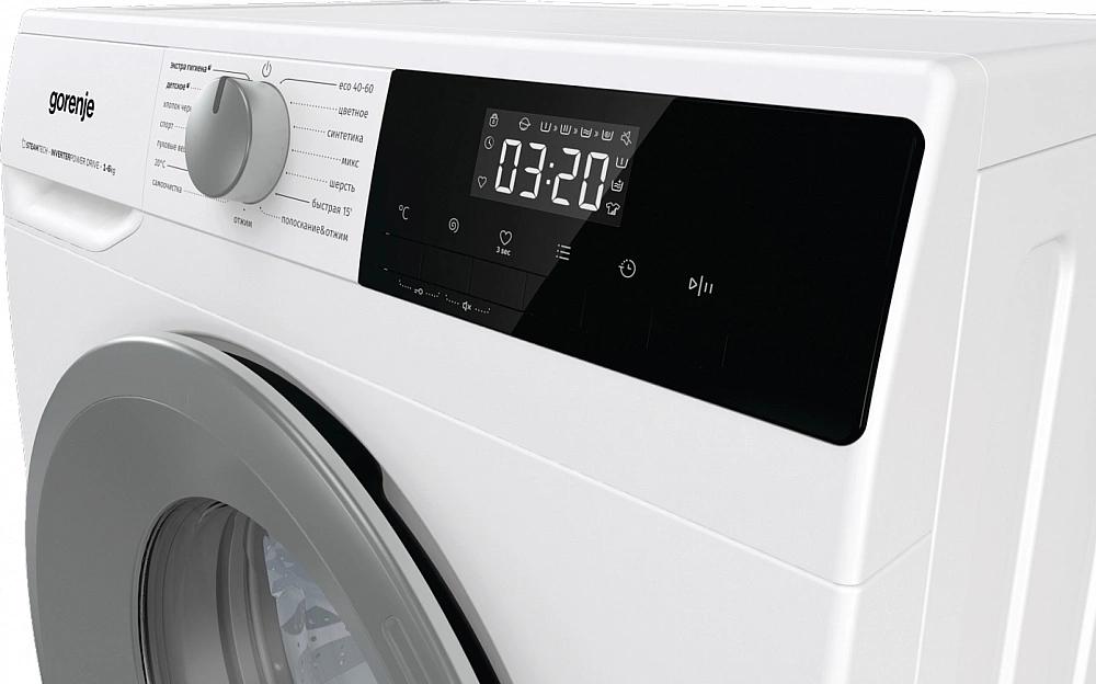 Стиральная машина Gorenje W2NHPI62SCS класс: A загр.фронтальная макс.:6кг белый инвертер фото 4