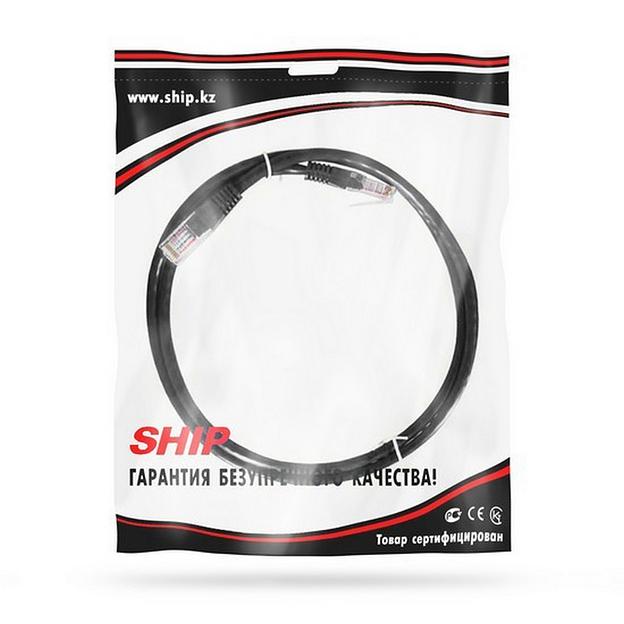 Патч Корд SHIP S4025BK0050-P Cat.5e FTP LSZH RJ-45 0.5 м Чёрный Пол. пакет фото 2