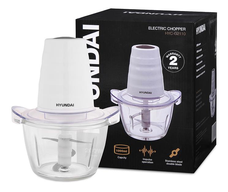 Измельчитель электрический Hyundai HYC-G2110 1л. 200Вт белый фото 7