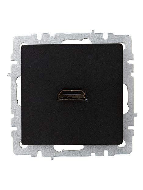 BRITE Розетка HDMI РHDMI-0-БрЧ черный фото 2