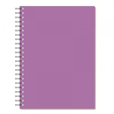 Бизнес-тетрадь на спирали А4, 96 л., клетка, тонированный блок, фиолетовый, Attache Bright Colours фото 1