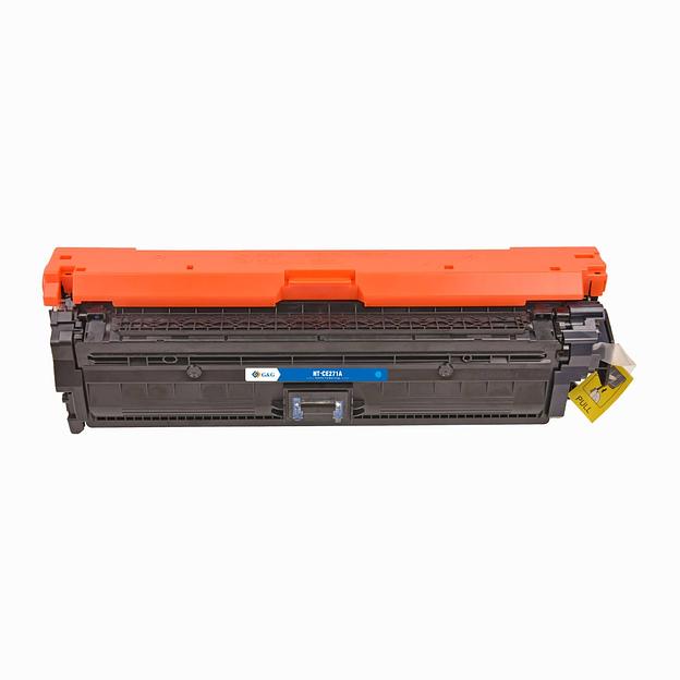 Картридж G&G, аналог HP CE271A/650A синий 15k с чипом фото 1