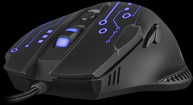 Игровая мышь SVEN RX-G715 (7+1кл., бесш. кл., 1200-3200 DPI, SoftTouch, подсветка, игров. упак) Sven RX-G715 (SV-019938) фото 3