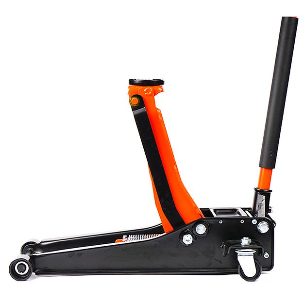 Гидравлический супернизкий подкатной домкрат 3т 75-500мм Kingqueen QJD64A-6 фото 3