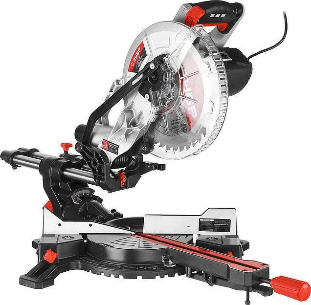 Пила торцовочная с протяжкой Зубр серия «Мастер» ЗПТ-255-1800 ПЛ ОПТ фото 5