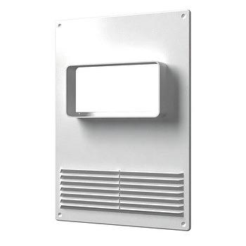 Торцевая площадка горизонтальная пластиковая с решеткой Эра ПТГР - 612ПТГР - 60х120 мм - 180х250 мм фото 1