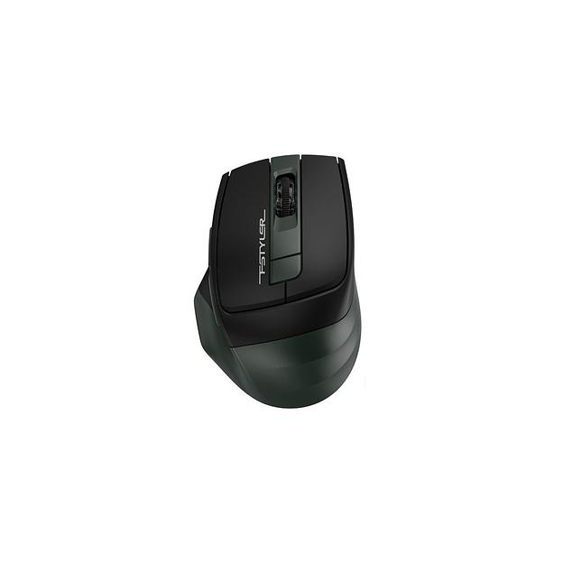 Мышь беспроводная A4TECH Fstyler FB35, Bluetooth/Радио, оптическая, USB, 2000dpi, зеленый и черный [fb35 midlight green] фото 1