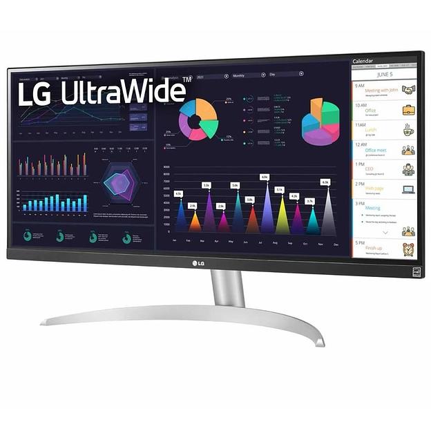 Монитор LG UltraWide 29WQ600-W 29", серебристый [29wq600-w.aruz] фото 4
