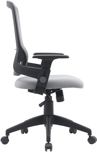 Кресло Cactus CS-MC313-BKGY черный/серый сетка/ткань низк.спин. крестов. пластик пластик черный фото 3