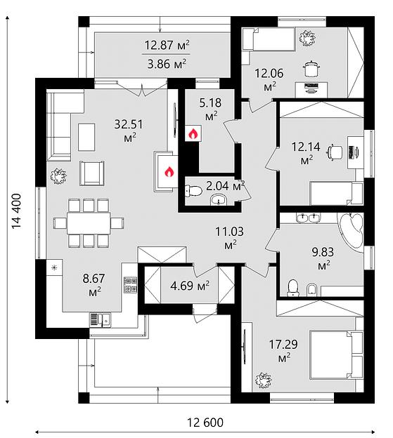 Проект дома KDR – 119 фото 4