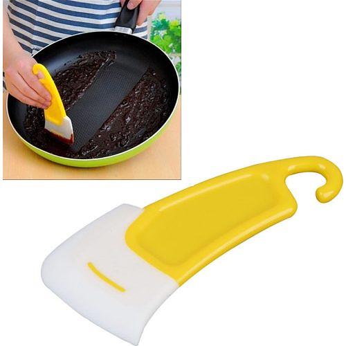 Скребок для чистки сковороды 15 см. силикон /1/450/ фото 1