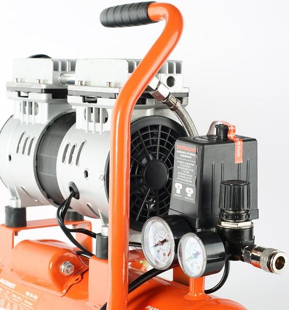 Компрессор поршневой Patriot WO 10-120 безмасляный 120л/мин 10л 650Вт оранжевый фото 5