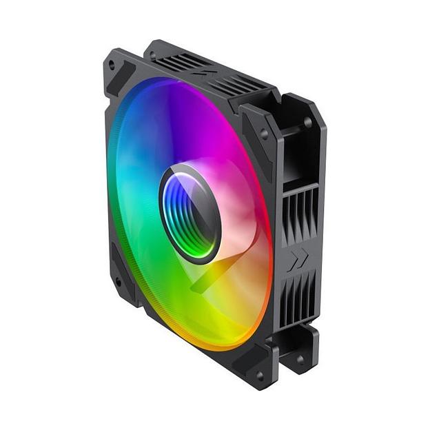 Кулер для компьютерного корпуса Gamemax FN 14Rainbow C9 14050101088 Чёрный фото 1