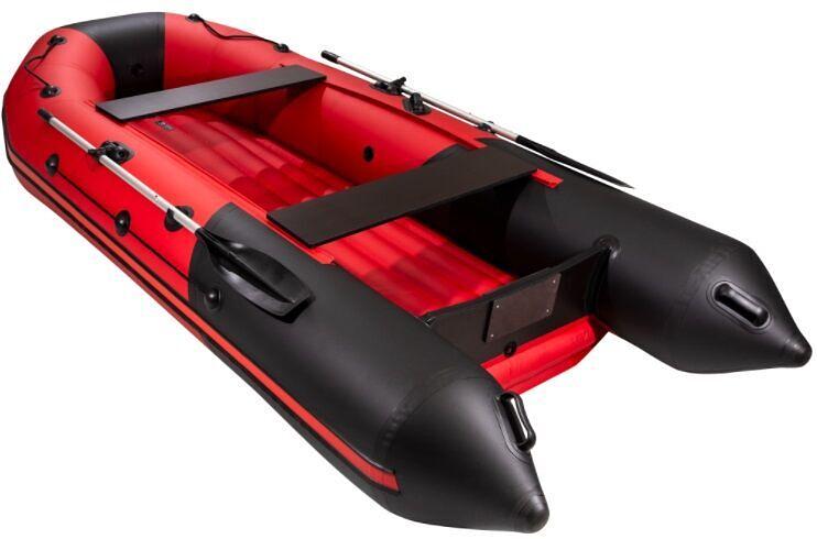 Лодка Таймень NX 3600 НДНД PRO, 3600*1680*465 мм., цвет: красный-черный фото 4