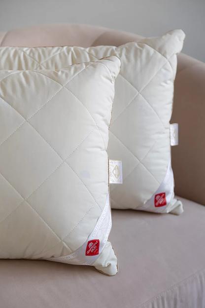 Подушка 50х70 см «Меринос», стёганая, тик с кантом и замком ОПТ фото 1