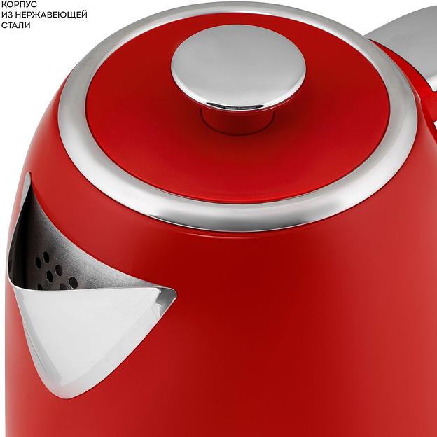 Чайник электрический Galaxy Line GL 0349 1.7л. 2200Вт красный корпус: нерж.сталь (ГЛ0349Л) фото 4