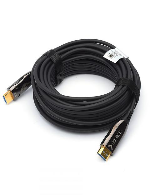 Кабель HDMI 20 м (HIGH speed, Metal gold, Optical) 8K VER 2.1 ATcom HDMI 2.1 (m) - HDMI 2.1 (m) 20 м (AT8878) фото 6