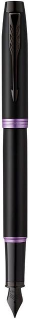 Ручка перьев. Parker IM Vibrant Rings F315 (2172948) Amethyst Purple PVD сталь нержавеющая F подар.кор. фото 1