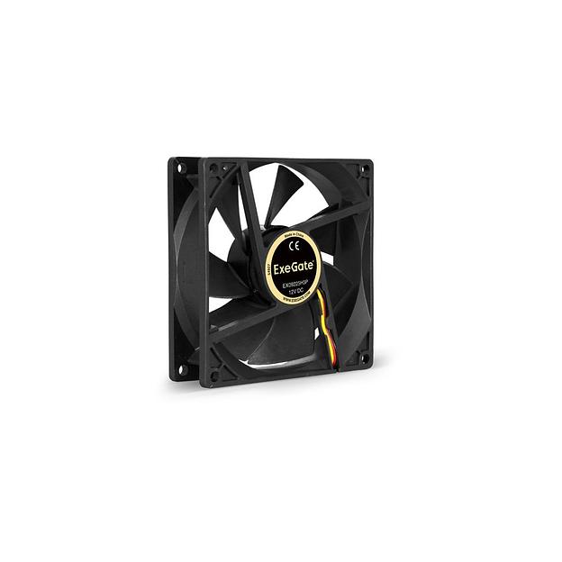 Вентилятор EXEGATE EX253950RUS 92мм, 3-pin, 2000об/мин, 27 дБ, черный, OEM фото 1