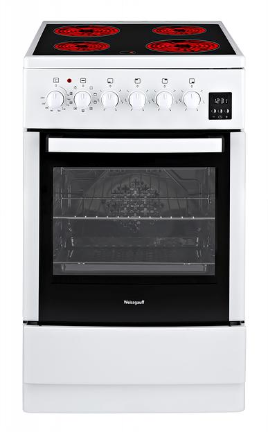Плита Электрическая Weissgauff WES Е2V16 WE белый фото 1