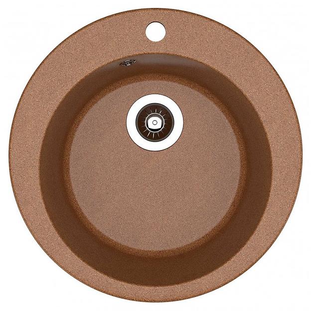 Мойка "Гала" (d510х217), терракота фото 1