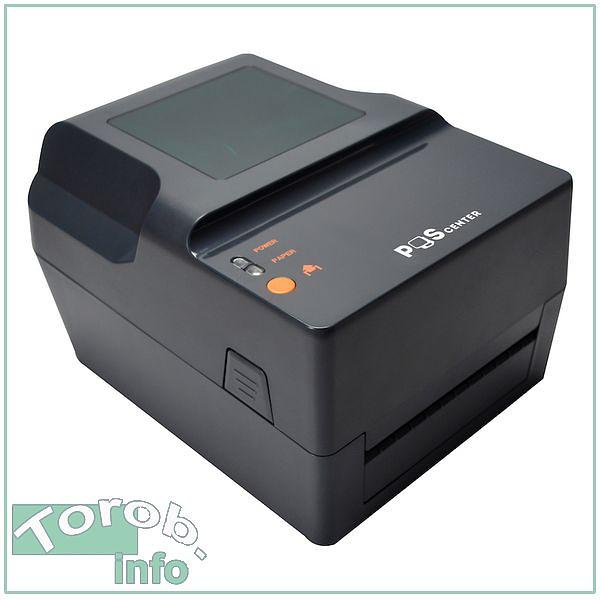 POScenter TT-100 - настольный термотрансферный принтер этикеток. 203dpi, ширина печати до 104 мм, USB+Ethernet+RS232+LPT фото 1