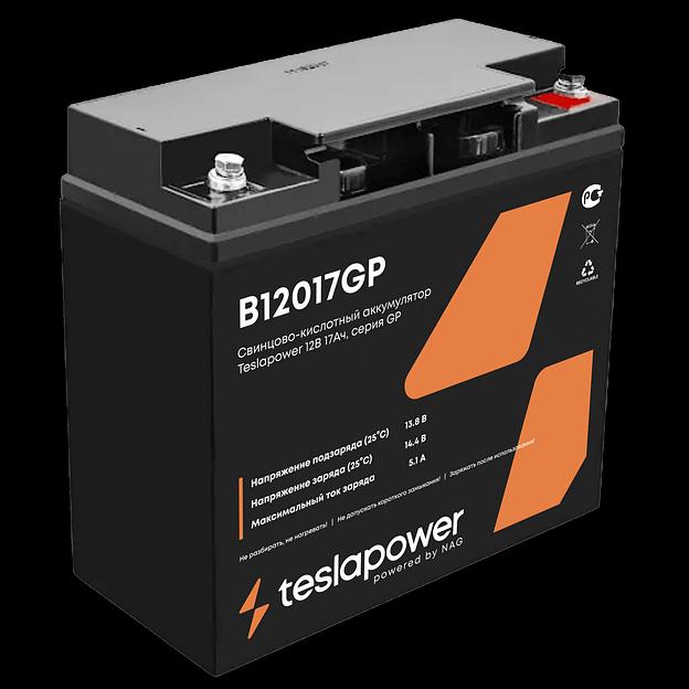 Свинцово-кислотный аккумулятор teslapower 12В 17Ач, серия GP фото 1
