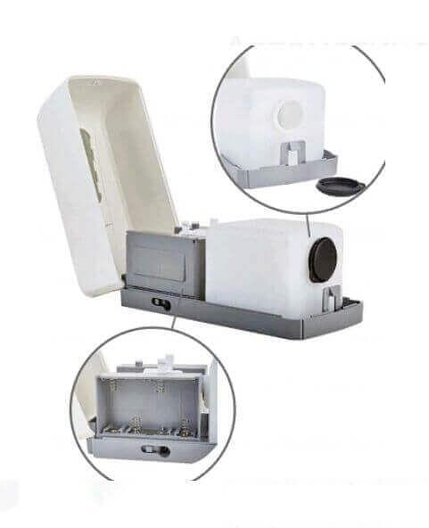 Дозатор для жидкого мыла автоматический G-teq 8678 Auto, 1000 мл, 1 л, пластик белый матовый фото 6