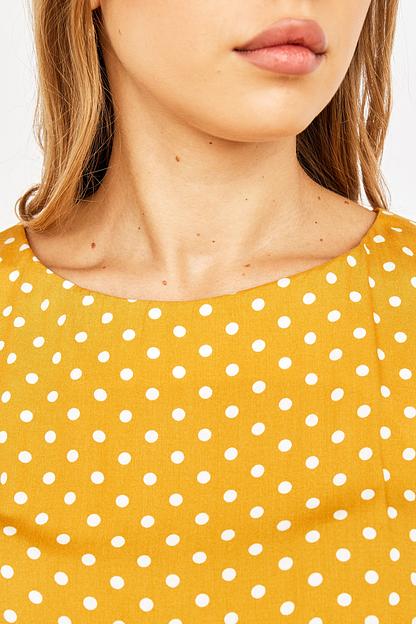 Платье Julia/горчичный горох фото 4