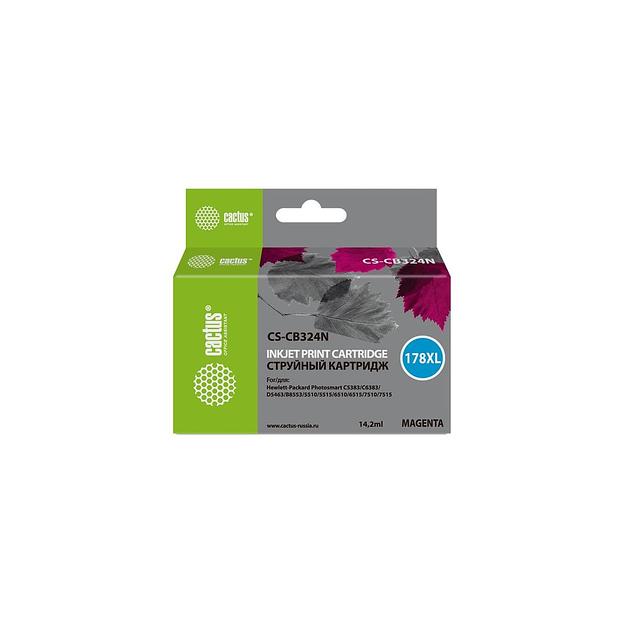 Картридж Cactus CS-CB324N(CS-CB324), №178XL, пурпурный / CS-CB324N(CS-CB324) фото 1