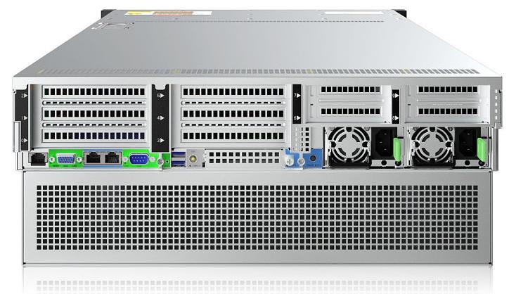 Серверная платформа SNR-SR4324RS Rack 4U,2xXeon FCLGA4189(upto TDP 270),32xDDR4/3200MHz(upto 12TB),24xHDD LFF/SFF SATA,noRAID,upto2xM.2,3xPCIx8 riser,2x1200W (SNR-SR4324RS) фото 2