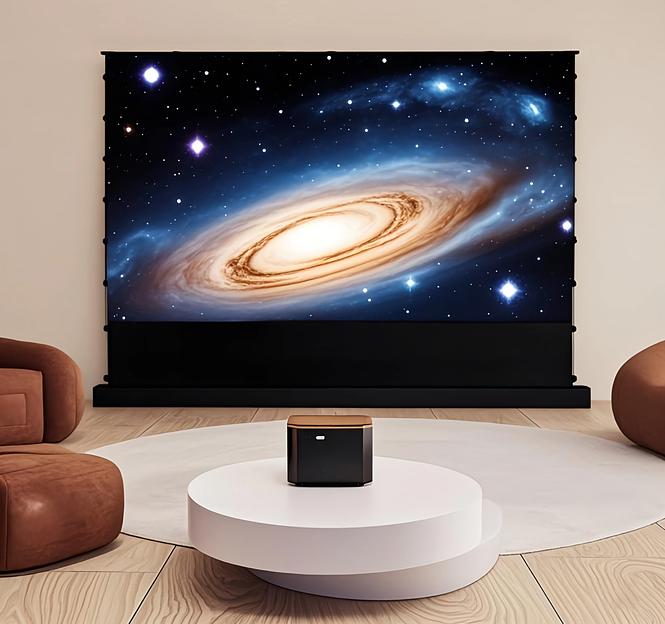 Экран Cactus 125x221см FloorRising CS-PSFRCLR-221X125 16:9 напольный рулонный черный (моторизованный привод) фото 10