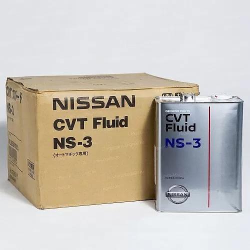 Трансмиссионное масло Nissan CVT Fluid NS-3, для вариаторов, (Япония), 4 л. ОПТ фото 1