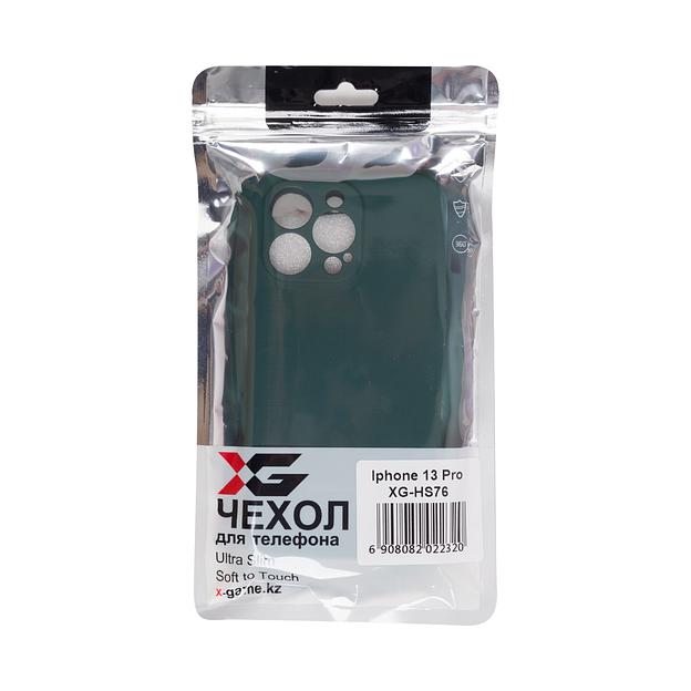 Чехол для телефона  X-Game  XG-HS76  для Iphone 13 Pro  Силиконовый  Тёмно-зелёный  Пол. пакет фото 3