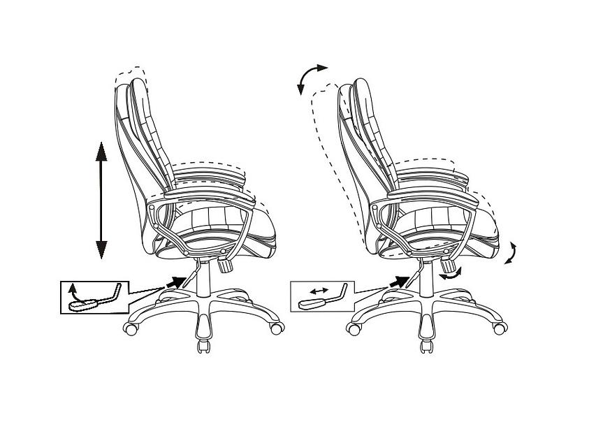 Кресло руководителя Бюрократ T-9950LT коричневый Boroko-37 искусственная кожа крестовина пластик фото 1