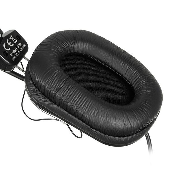 Наушники с микрофоном A4Tech HS-50 черный 2.4м мониторные оголовье фото 2