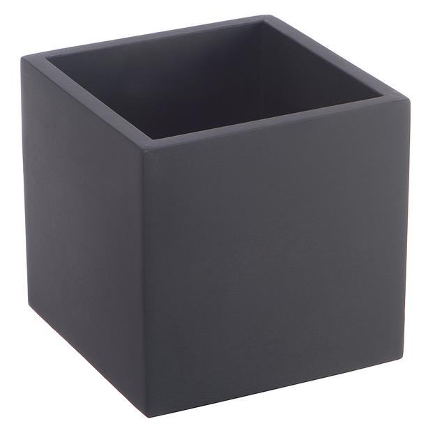 Кашпо Квадро, 1,3л., антрацит фото 1