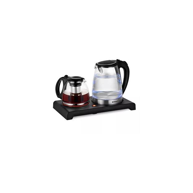 Чайный набор KitFort КТ-6180, 1500Вт, черный фото 1