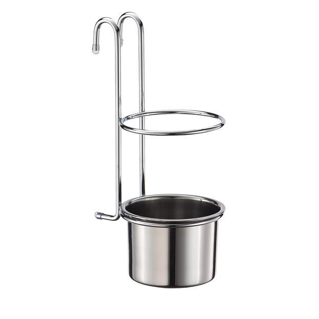 Стакан для столовых приборов (135х105х260мм), хром фото 1